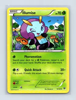 Illumise 9/146 Uncommon XY Pokemon Lightly Played - Image 1