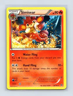 Simisear 24/162 Rare BREAKthrough Pokemon Lightly Played - Image 1