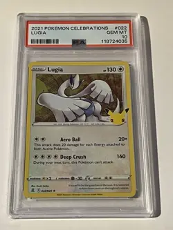 2021 POKEMON CELEBRATIONS #022 LUGIA PSA 10 - Image 1