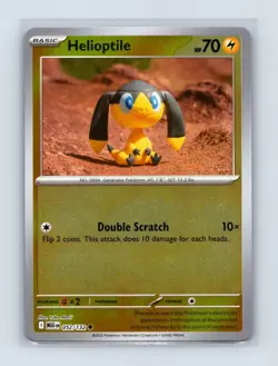 Helioptile 052/132 Common Mega Evolution Pokemon Reverse Holo Lightly Played - Image 1