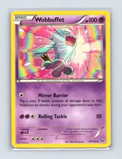 Wobbuffet 67/162 Uncommon BREAKthrough Pokemon Lightly Played - Image 1