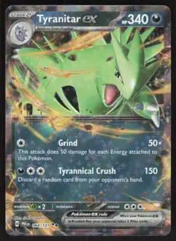 Tyranitar ex 064/131 Holo Double Rare Prismatic Evolutions Pokemon Near Mint - Image 1