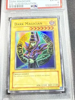 2004 SYE YU-GI-OH! STARTER DECK YUGI EVOLUTION #001 DARK MAGICIAN PSA 6 - Image 4