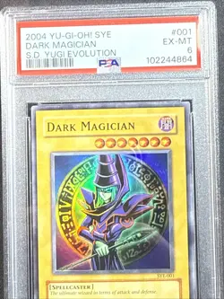 2004 SYE YU-GI-OH! STARTER DECK YUGI EVOLUTION #001 DARK MAGICIAN PSA 6 - Image 5