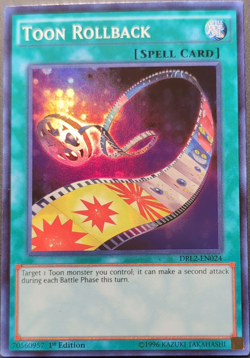 Yu-Gi-Oh! TCG Konami Toon Rollback DRL2-EN024 Super Rare Foil 1st Ed - Image 1