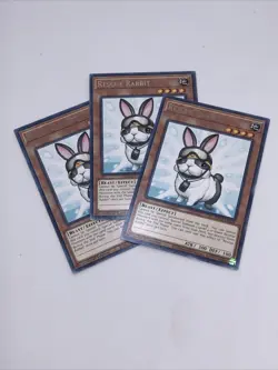 3x Rescue Rabbit 1st Edition Rare KICO-EN034 Yu-Gi-Oh! - Image 1