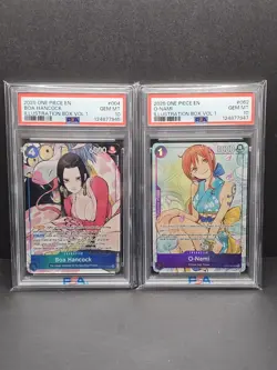 One Piece Illustration Box Vol 1 Set Boa Hancock And O-Nami Graded Psa 10 - Image 1