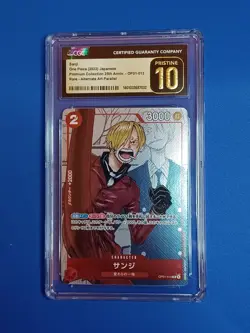 CGC 10 PRISTINE 2022 ONE PIECE SANJI JPN 25TH MANGA ALTERNATE ART - Image 2