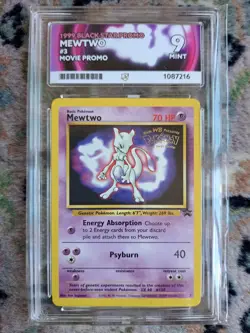Pokemon TCG Mewtwo 3 Black Star Promo First Movie Promo Card - Vintage - ACE 9 - Image 1