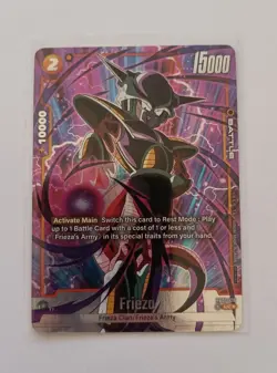 DBS Dragon Ball Fusion World FB01-128 Frieza UC Tournament Winner Trading Card - Image 1