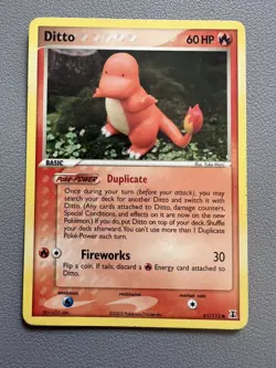 Pokemon TCG Ditto Charmander Card 61/113 Series Yuka Morii - Image 1
