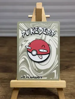 Shadowbud (Gengar) 6/7 - 1st Edition Pokederp First Print Fan Art - Pokemon Card - Image 2