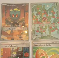 Pokemon TCG 4-Card Lot Marshadow 146/132 Shuckle 136/132 Holo Full Art EN - Image 1