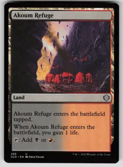 Akoum Refuge Normal U Starter Commander Decks 289 NM - Image 1