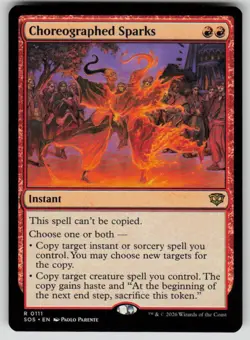 Choreographed Sparks Rare Secrets of Strixhaven 111 MTG Near Mint 2026 - Image 1