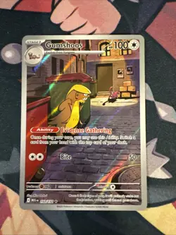 Pokemon TCG - Gumshoos 153/132 - Mega Evolution - Holo Illustration Rare Card NM - Image 1