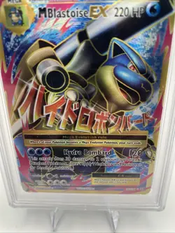 Pokemon M Blastoise EX XY Evolutions Full Art #102 PSA 1 - Image 2