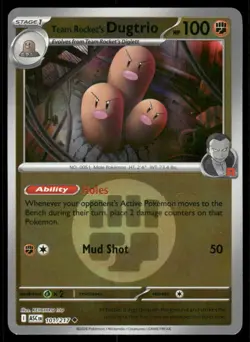 Team Rockets Dugtrio Energy Symbol 101/217 Ascended Heroes Pokemon Reverse Holo - Image 1