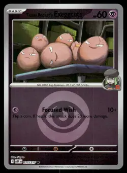 Team Rocket's exeggcute (Energy Symbol) 077/217 Ascended Heroes Pokemon Reverse - Image 1