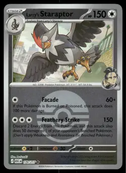 Larry's Staraptor (Poke Ball) 170/217 Ascended Heroes Pokemon Reverse Holo NM - Image 1