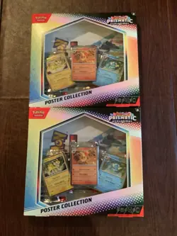 Pokemon S&V Prismatic Evolutions Poster Collection 2X Sealed - Image 1