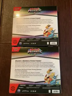 Pokemon S&V Prismatic Evolutions Poster Collection 2X Sealed - Image 2