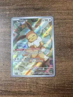 NEW Pokemon TCG Scarlet & Violet Prismatic Evolutions Eevee #173 NM/LP - Image 1