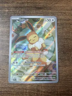 NEW Pokemon TCG Scarlet & Violet Prismatic Evolutions Eevee #173 NM/LP - Image 3