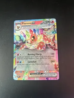Pokemon Flareon ex 014/131 Prismatic Evolutions Holo - Image 1