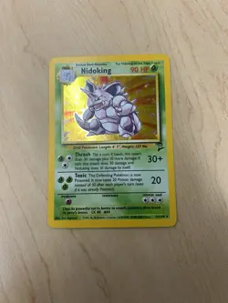 Nidoking 11/130 - Holo Rare Base Set 2 Pokemon Card - Image 1