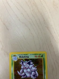 Nidoking 11/130 - Holo Rare Base Set 2 Pokemon Card - Image 3