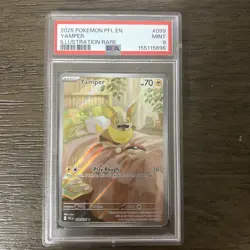 Pokemon 2025 Yamper 099/094 Full Art IR Phantasmal Flames PSA 9 - Image 1