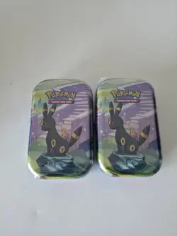 Pokemon TCG - Prismatic Evolutions Mini Tin (Umbreon artwork) Lot Of 2 - Image 1