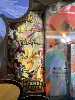 Pokemon Mega Feraligatr EX Box Ascended Heroes 4 Packs & Promos Brand New! 💦 - Image 3