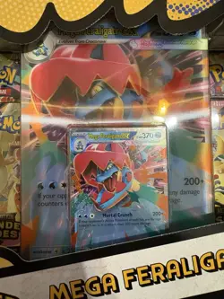 Pokemon Mega Feraligatr EX Box Ascended Heroes 4 Packs & Promos Brand New! 💦 - Image 5