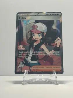 HILDA 164/086 ULTRA RARE WHITE FLARE POKEMON NEAR MINT - Image 1