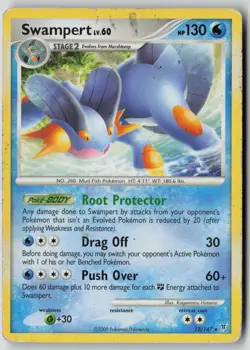 Swampert (DPPt Supreme Victors) 12/147 Rare Deck Exclusives Pokemon DMG - Image 1