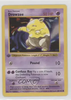 Drowzee Shadowless 1st Ed. Pokemon Base Set #49 1999 - Image 1