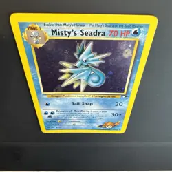 Pokemon Misty's Seadra Holo Rare Gym Heroes 9/132 Stage 1 70HP 2000 English - Image 3
