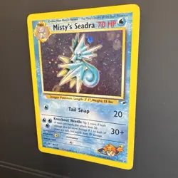 Pokemon Misty's Seadra Holo Rare Gym Heroes 9/132 Stage 1 70HP 2000 English - Image 4