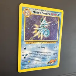 Pokemon Misty's Seadra Holo Rare Gym Heroes 9/132 Stage 1 70HP 2000 English - Image 5