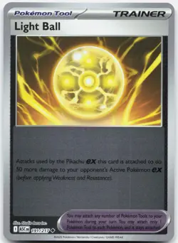 Light Ball 191/217 Uncommon Ascended Heroes Pokemon Reverse Holo Near Mint - Image 1