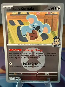 Pokemon TCG - Larry's Komala (Energy Symbol Pattern) 175/217 - Reverse Holo ASC - Image 1