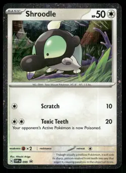 Shroodle 099 Promo Pokemon Near Mint - Image 1