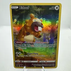 Bidoof GG29/GG70 Crown Zenith Galarian Gallery Ultra Rare Full Art Pokemon - Image 1