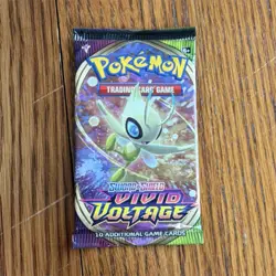 Pokemon Vivid Voltage Booster Pack 10 Cards English TCG Celebi - Image 1