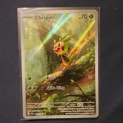 Chespin 087/086 Crown Zenith Secret Rare Holo Pokemon TCG Card (English) - Image 1
