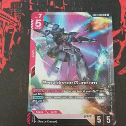 Providence Gundam 6003-033 LR Bandai Unit Card Rau Le Creuset Gundam Card Game - Image 1