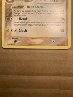 Sandslash Pokemon Card Delta Species 27/113 LP - Image 4