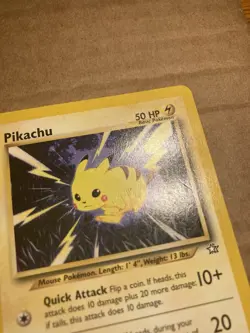 Pikachu Pokemon Card Neo Genesis 70/111 MP - Image 5